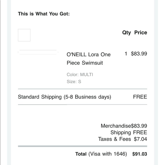 O’Neill Lora One Piece Swimsuit - Picture 8 of 8